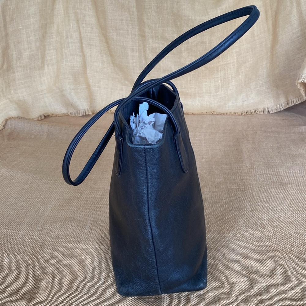 Coach Black Leather Tote Bag - Picture 6 of 15